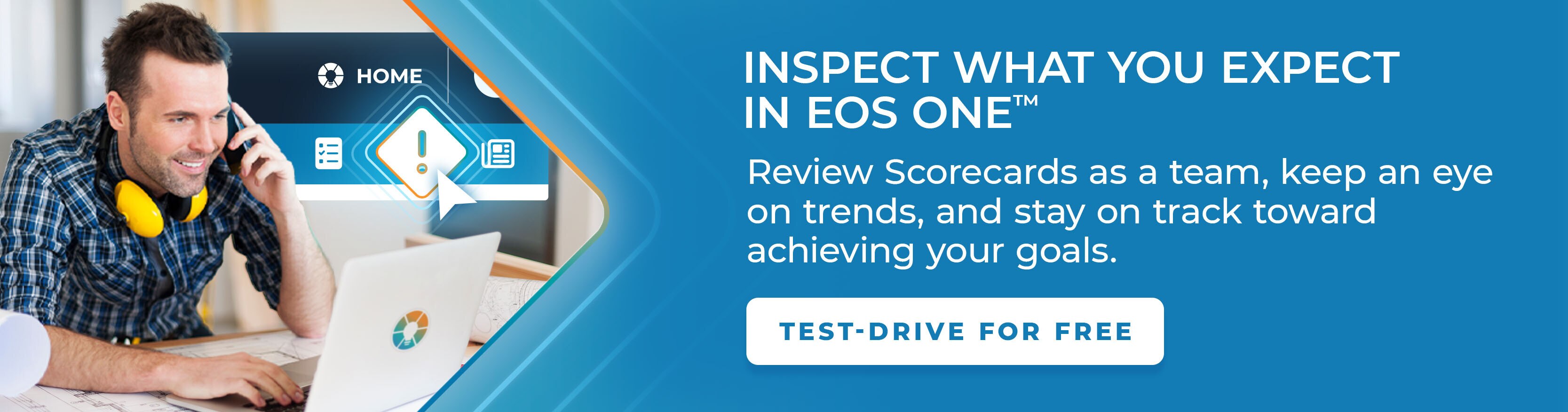 EOS One houses your weekly measurables in one place. Have important numbers at your fingertips and use them to act smarter and faster. Get started for free with EOS One