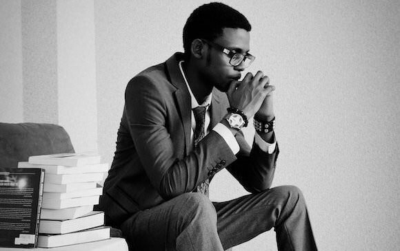 A man sitting and thinking
