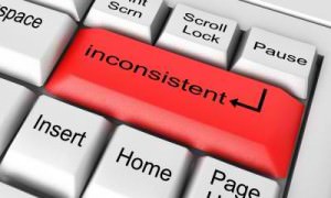 inconsistent