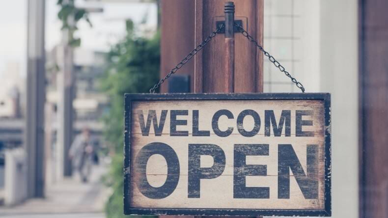 Open sign