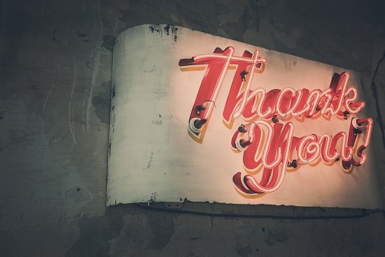 neon thank-you sign | Build a Culture of Gratitude and Boost the Bottom Line