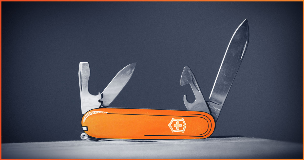Orange Swiss Army Knife